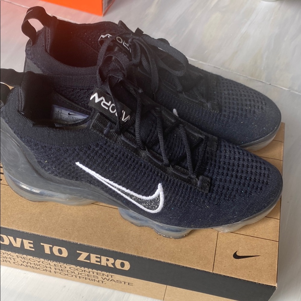 Nike Black and White Flyknit Sneakers